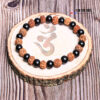 Panchamuki Rudraksha + karungali 8 mm beed bracelet