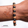 Panchamuki Rudraksha + karungali 8 mm beed bracelet 2