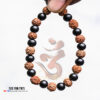 Panchamuki Rudraksha + karungali 8 mm beed bracelet 3