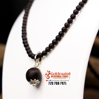 4mm Karungali Mala with Pendant – Divine Protection & Positive Energy - Image 4