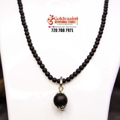 4mm Karungali Mala with Pendant – Divine Protection & Positive Energy - Image 3