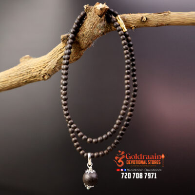 4mm Karungali Mala with Pendant – Divine Protection & Positive Energy - Image 2