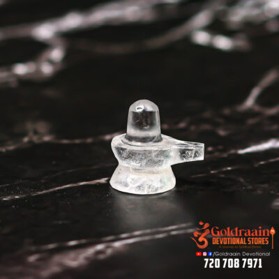 Pure Spatika Shiva Lingam (2.02 cm) - Image 2