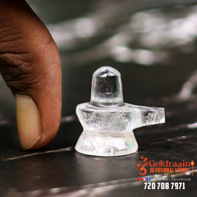Pure Spatika Shiva Lingam (2.02 cm) - Image 4