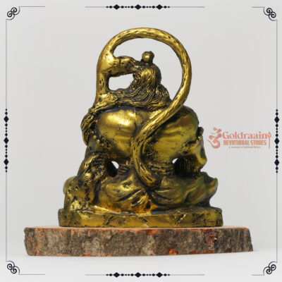 Hanuman ji Resin idol - Antique Gold - Image 4