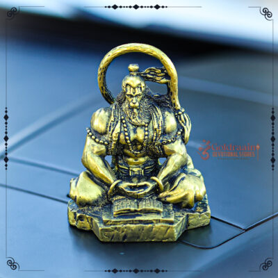 Hanuman ji Resin idol - Antique Gold - Image 6
