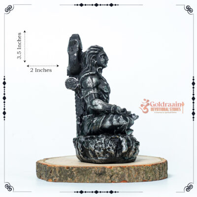 Lord Shiva Resin idol Metallic Black - Image 2