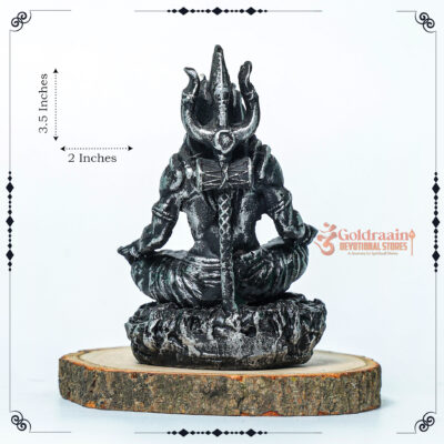 Lord Shiva Resin idol Metallic Black - Image 3