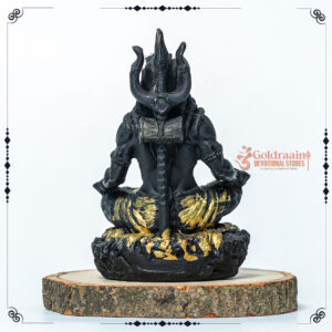 Samadhi Yogi Shiva Resin idol Black and Gold