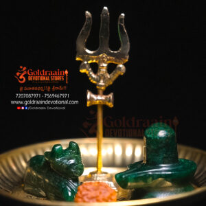 Maragatham Shivalingam & Nandi Combo Kit (Lab Tested Certified) – For Wealth, Prosperity & Positive Energies