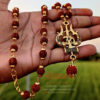 Gold Plated Trishool Rudraksha Necklace 2